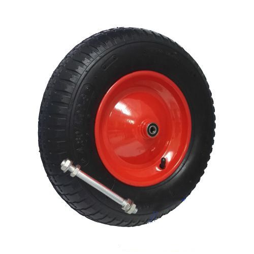 Set Ruote Pompate Con Asse Fi12 4.00-8 4pr F-m-ł-k