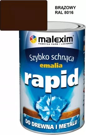 Fast-drying Alkyd Enamel Rapid Brown 8016 0.7l