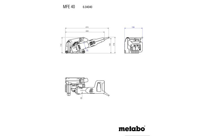 Mfe 40 Wall Chipper + 2 Discs 125mm (628559000)