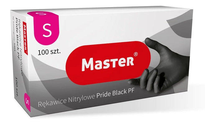 Mănuși de nitril negru Master Pride Mărimea S