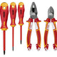 Set Of 3 Felo-ergonic Vde Screwdrivers + 2 Side Cutters