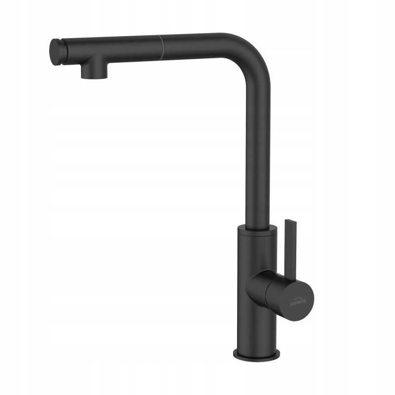 Preto Trend Kitchen Sinker Fitting With Pull-out Spout Black