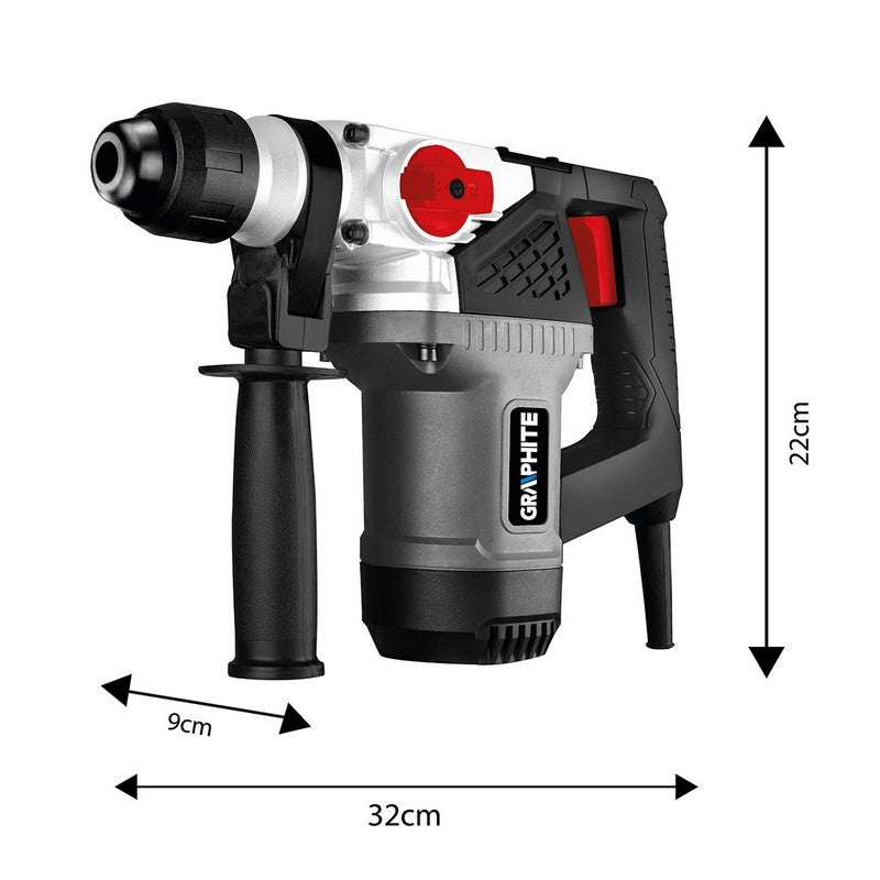 Sds+ Rotary Hammer 900w Impact 4j Case