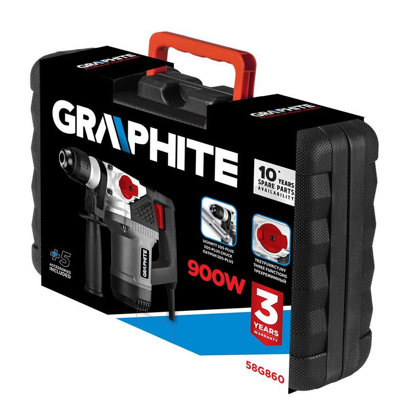 Sds+ Rotary Hammer 900w Impact 4j Case