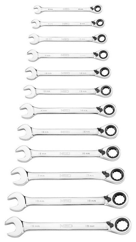 Ratchet And Switch Combination Wrenches Set Of 12