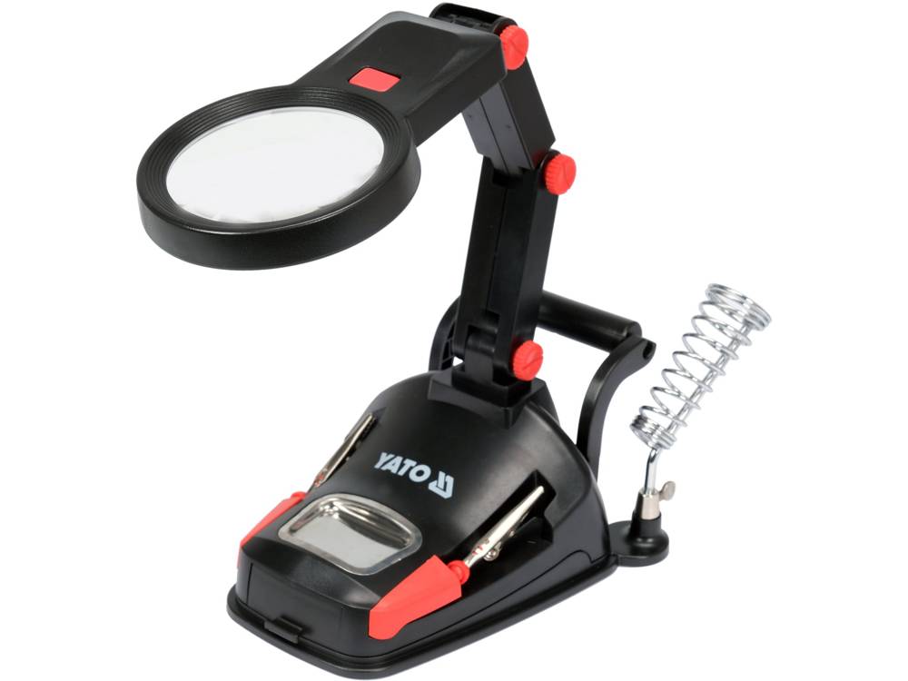Derde handgreep met dubbel vergrootglas Led-verlichting
