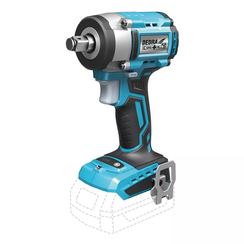 Brushless Cordless Impact Wrench 1/2'' 350nm 18v Sas+