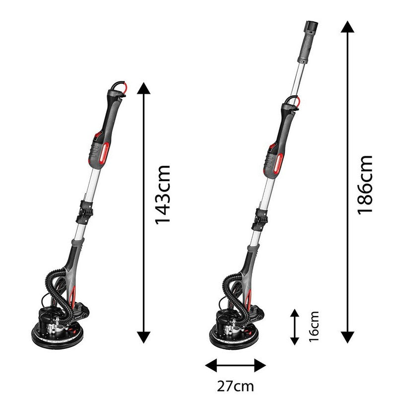 Ponceuse à plâtre 800w 225mm/215mm Led