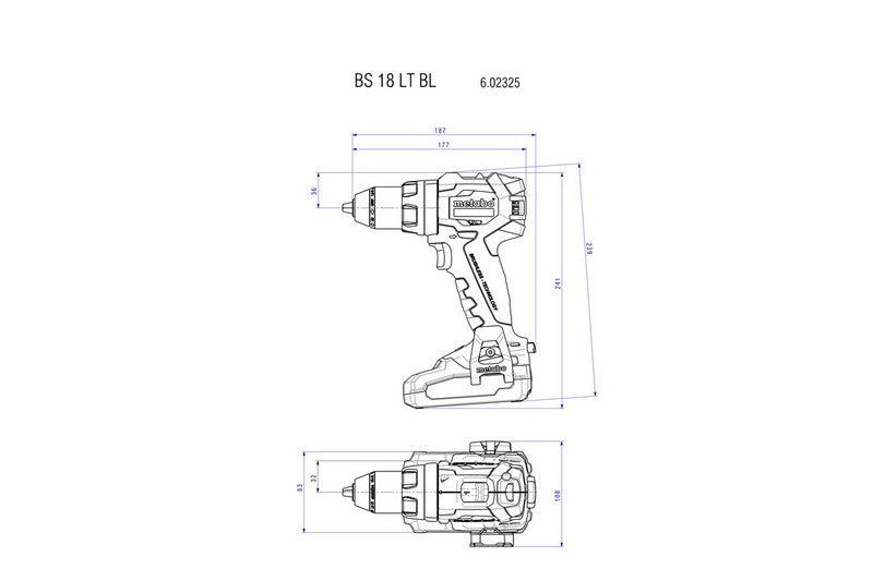 Ensemble combiné 18v Bs 18 Lt Bl + Ssw 18 Lt 300 Bl 2*5,2ah
