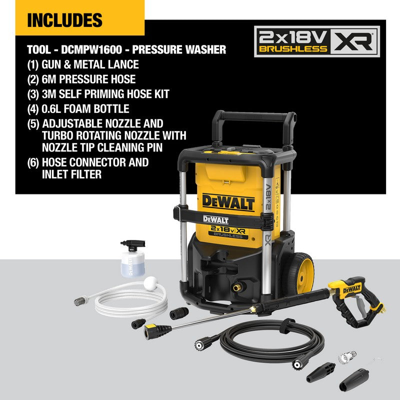 Battery High Pressure Washer 2*18v Xr 0*ah