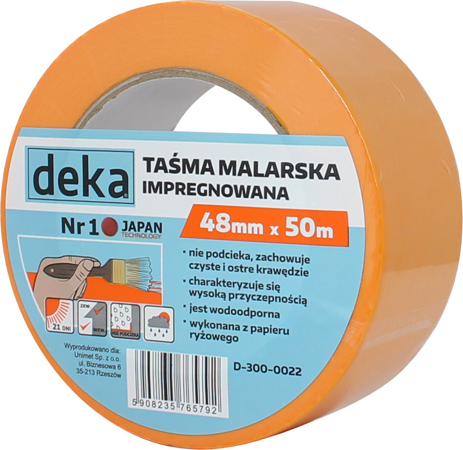 Imprægneret ris malertape 48mm*50m