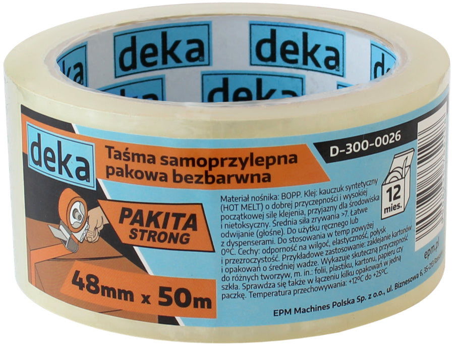 Duidelijke sterke verpakkingstape 48 mm * 50 m
