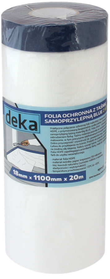 Folha Protetora Com Fita Azul 110cm*20m