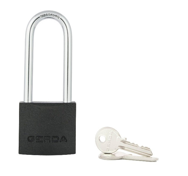 Candado con grillete de hierro fundido Black Iron Line Kzzs S40h60