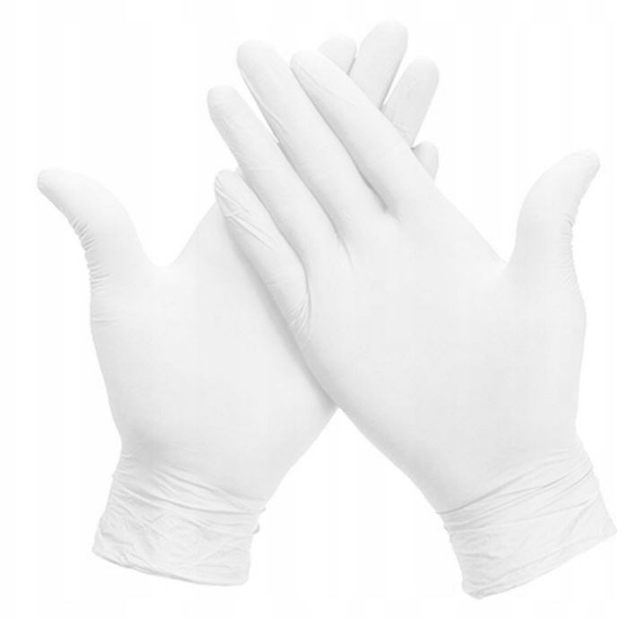 Gants en latex blanc. Medasept Taille L