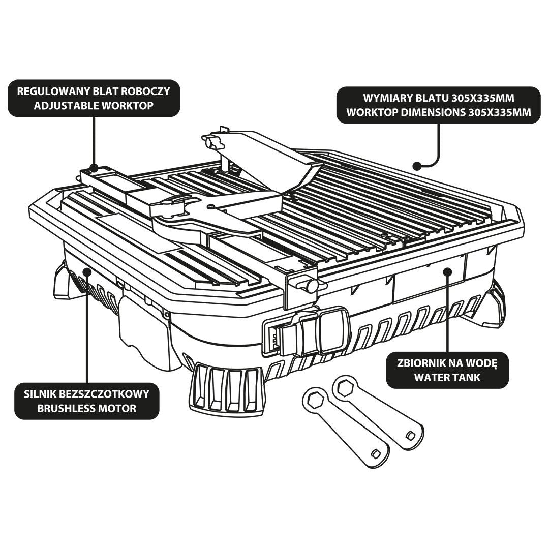Cortador de azulejos Energy + 18v sem bateria