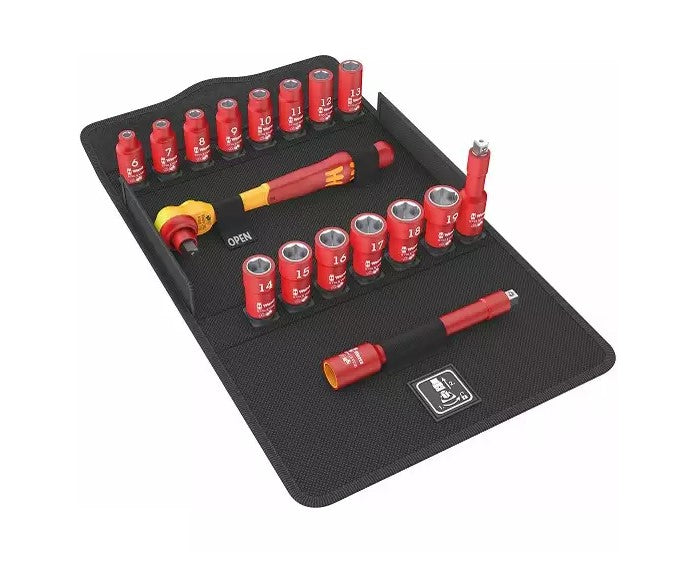 Zyklop Ratchet Set 3/8'' Vde 8100 Sb Vde 1 17 Pcs.