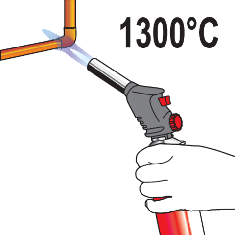 Gas-soldeerbrander