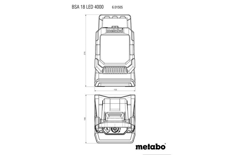 Lampada da cantiere Bsa 18 Led 4000