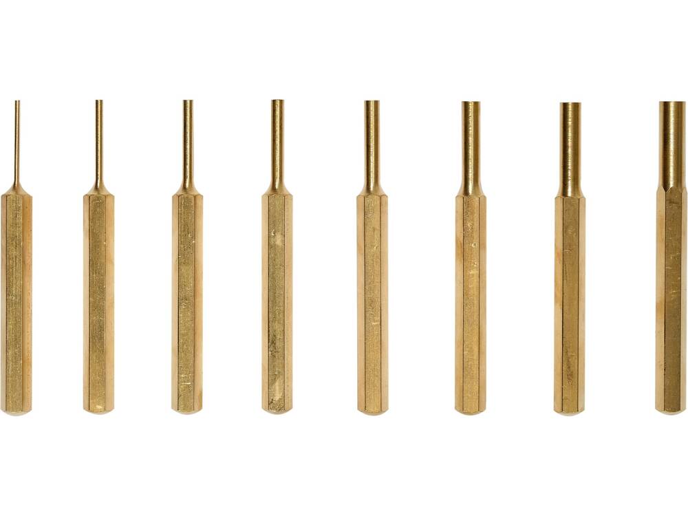 Set Of Parallel Brass Punches 8 Pcs.
