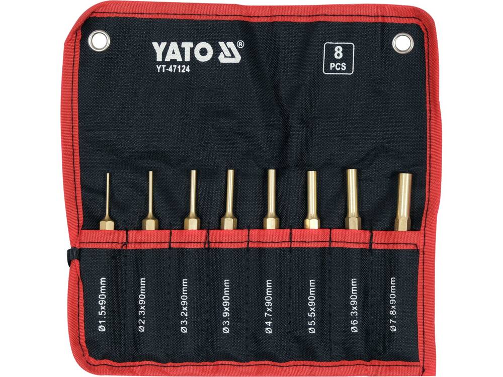 Set Of Parallel Brass Punches 8 Pcs.