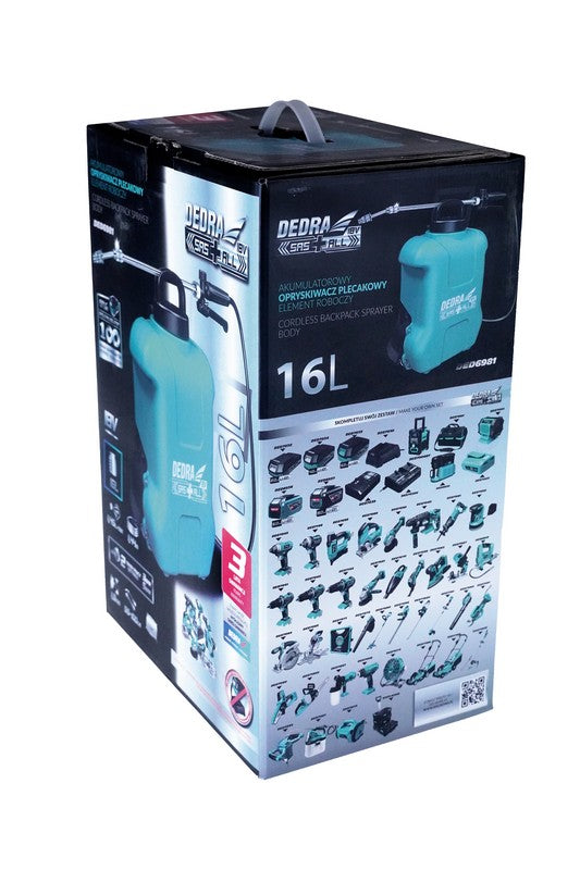 Battery Backpack Sprayer 18v 16l 0*ah Sas+all