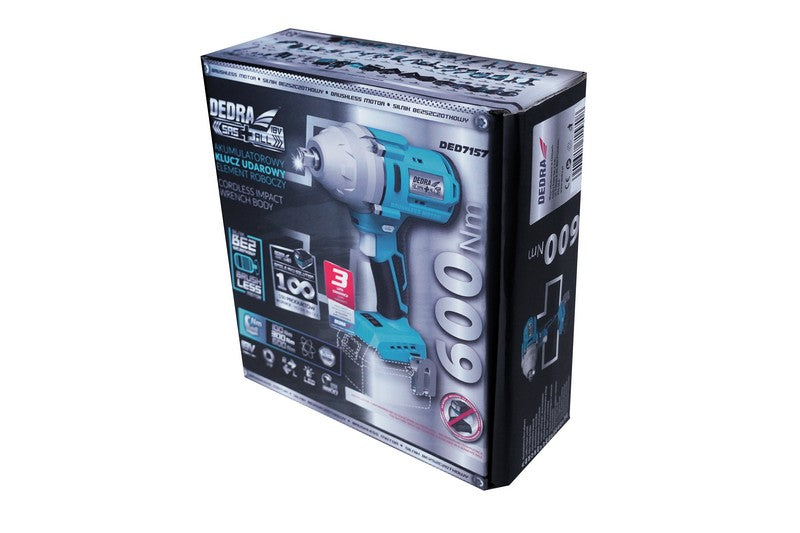 Akumulátorový rázový uťahovák 1/2'' 18v 650nm 0*ah Sas+