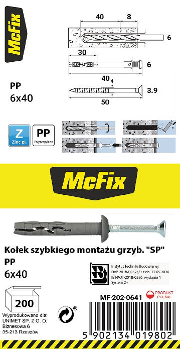 Breiseán Gléasta Tapa Le Flange pp 6*40mm