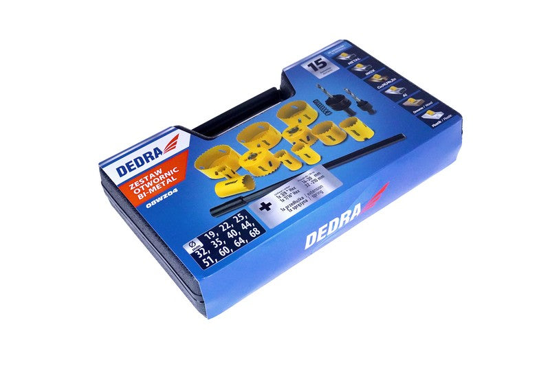 Sada bimetalových dierovacích píl 15 ks.