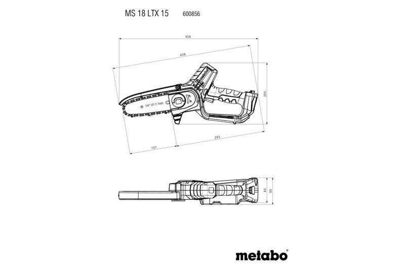 Акумулаторна резачка 15cm Ms 18 Ltx 0*ah