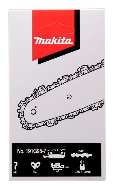 Chaîne de scie 25ap 11,5 cm 1,3 mm 1/4'' pour Duc122