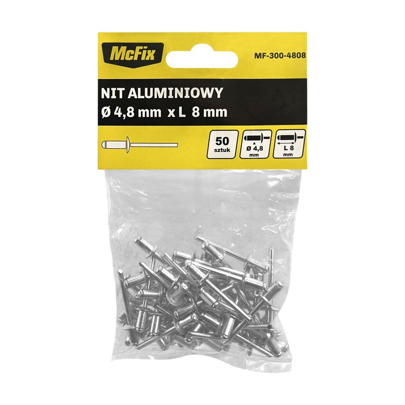 Aluminum Rivets Op-50 Pcs 4.8*8mm