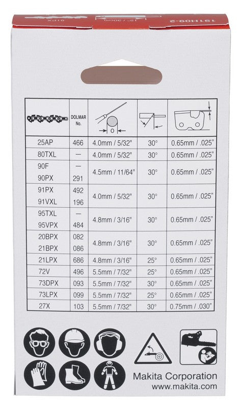Saw Chain 10cm 80txl 0.325'' Groove Width 1.1mm Duc101