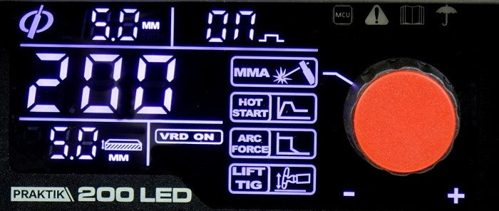 Praktik 200 Led Synergy Inverter Welding Machine