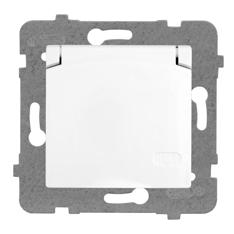 Hermetic Single Socket With/under White Rosa