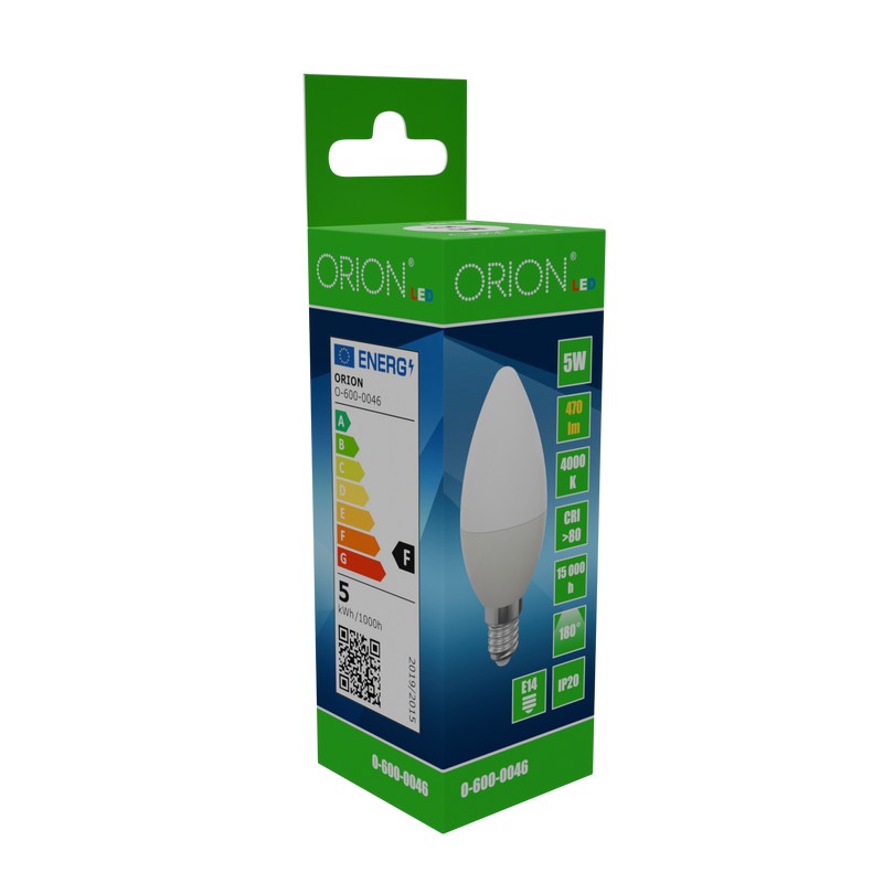 Bec Led 5w E14 470lm Lumanare