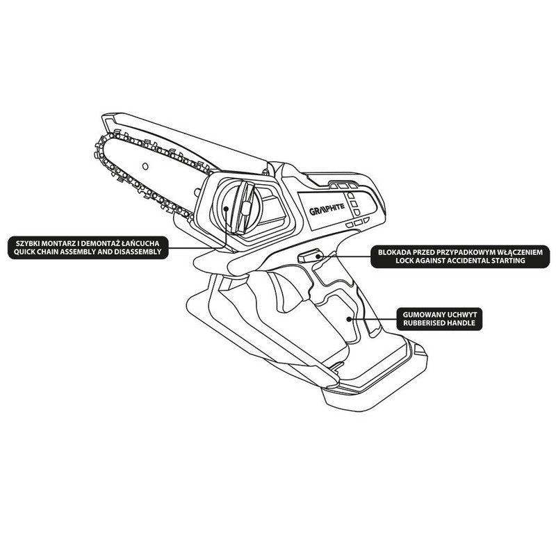 Mini Battery Chainsaw Energy+ 18v Li-lon Without Battery