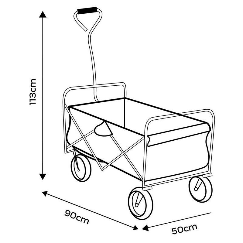 Hopfällbar trädgårdsvagn