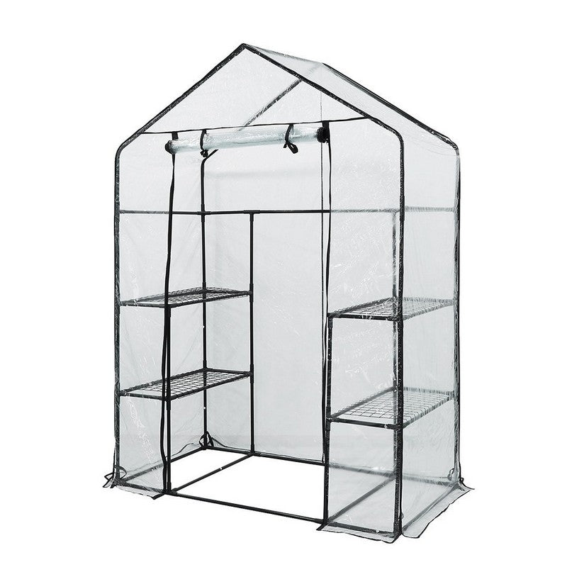 Estructura metálica de la hoja del Pvc del invernadero 143*73*195 cm