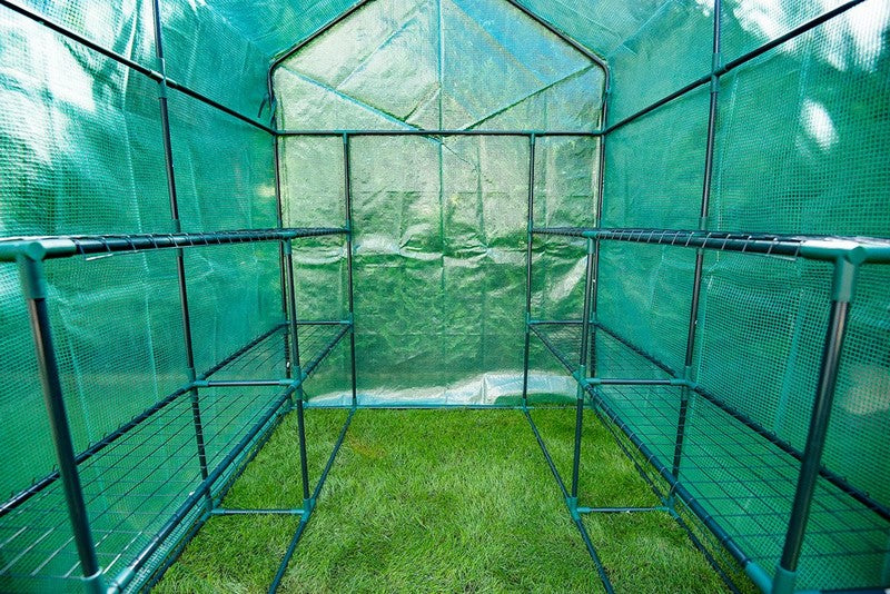 Drivhus 143*143*195 Cm Pe Folie 135g Metalkonstruktion