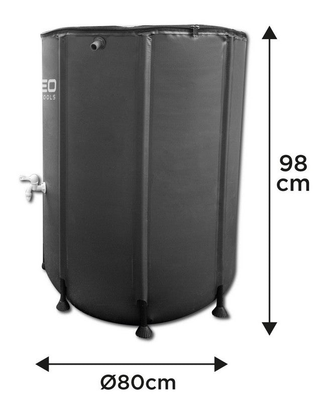 Hopfällbar regnvattentank 500 L Pvc