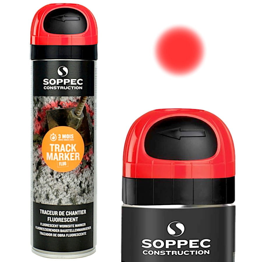 Soppec Spray Tracciatore Geodetico Rosso 500ml