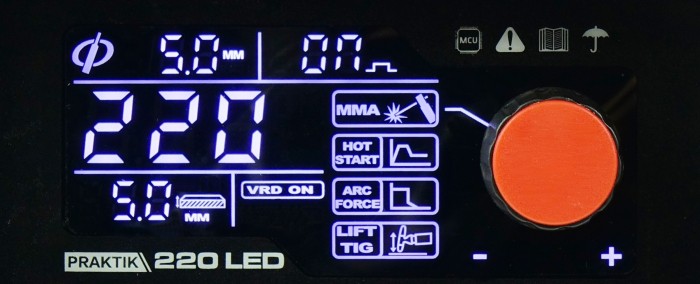 Praktik 220 Led Synergy Inverter Schweißgerät