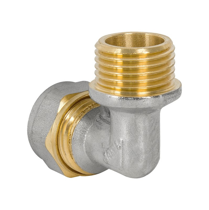 Pex-al-pex Armbåge Krom 1/2*16 Pojke