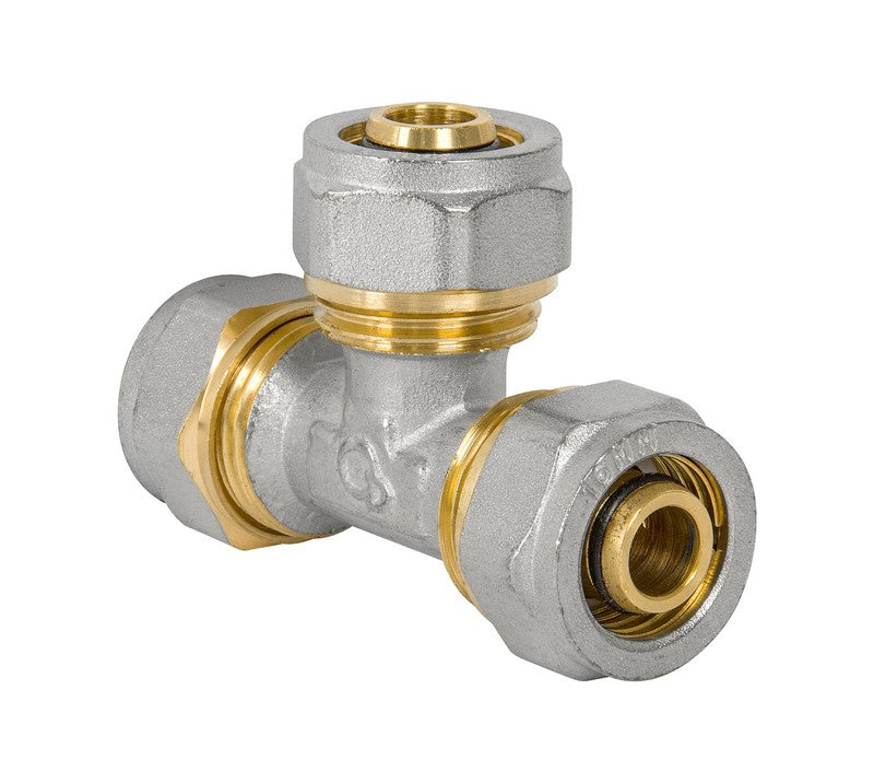 Pex-al-pex Tee Chrome 16*16*16 Triple