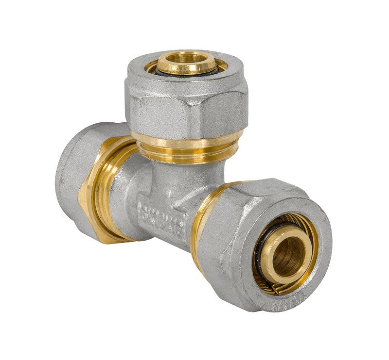 Pex-al-pex Tee Chrome 16*16*16 Triple