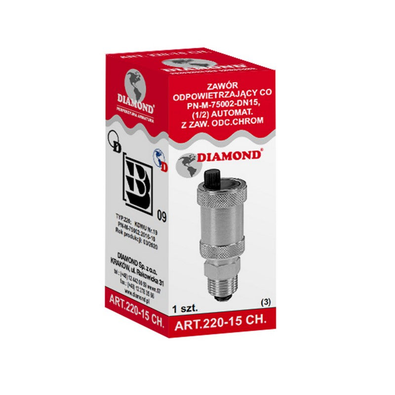 Automatic Air Vent With 1/2' Valve