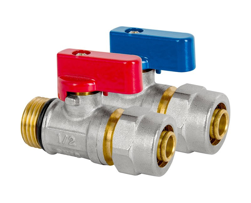 Mini Válvula De Bola Pex Con Prensaestopas 1/2*16 Agua Fría