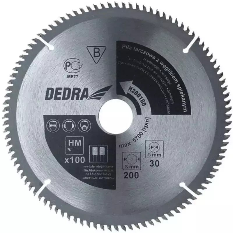 Scie circulaire pour aluminium 200*30mm/100t