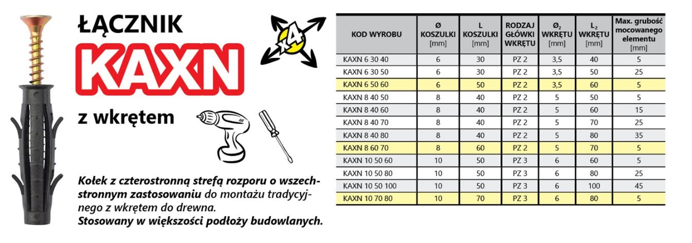 Cross-slotted Expansion Plug 10/6*80mm